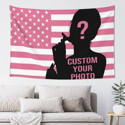 Custom Flag Tapestry Add Your Own Tapestry Custom Tapestry Wedding Backdrop Decoration Wall 60x40 Tapestry