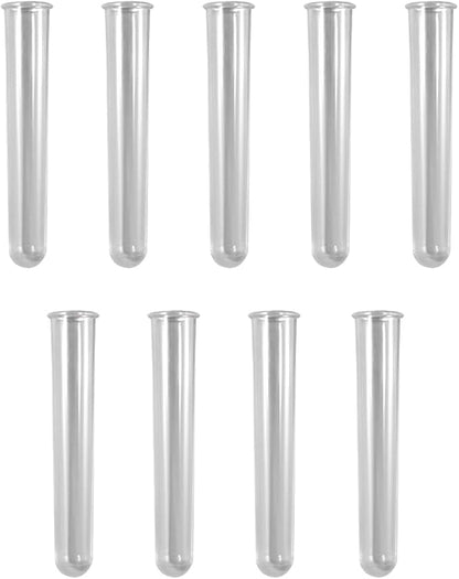 FineInno 9Pcs Acrylic Clear Test Tubes for Vase Resin Mold, Transparent Test Tubes for DIY Plant Propagation Station,Flower Holder, Resin Crafts Home Decor