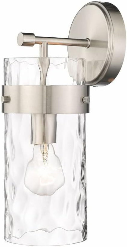 Z-Lite 3035-1SS-BN Fontaine Wall Sconce, 1-Light 60 Watts, Brushed Nickel