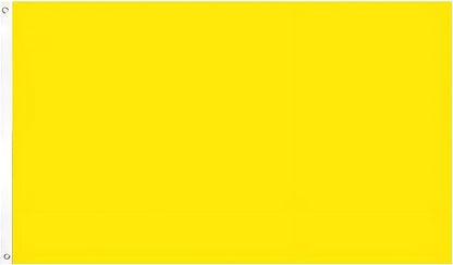 Solid Yellow Flag 3x5 Ft Blank Yellow Flags Vivid Color Double Stitched Plain Flag with Brass Grommets