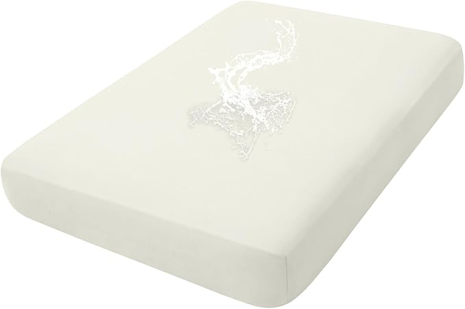 hyha Waterproof Couch Cushion Covers, Stretch Sofa Couch Seat Slipcover for Dog Washable, Non-Slip Waterproof Outdoor Cushion Covers for Patio Furniture Replacement (1 Piece for Large, Beige)