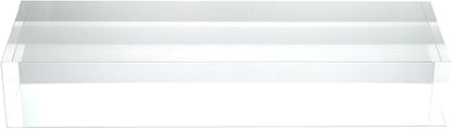 CiaoHER 2in Thickness Solid Acrylic Cube Display Block Clear Polished Pedestal Stand Riser Solid Base 2" x 4" x 12", 1 Pack