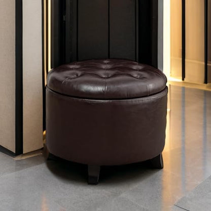 Convenience Concepts Designs4Comfort Round Storage Ottoman