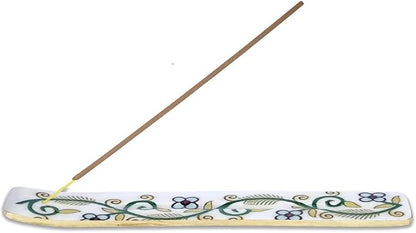 Bless-International Traditional-Handmade-Burner Wooden-Incense-Stick-Holder Ash-Catcher-Stand for-Aromatherapy-Meditation-Yoga (Inner Peace) 10 Inches, Pack of 1