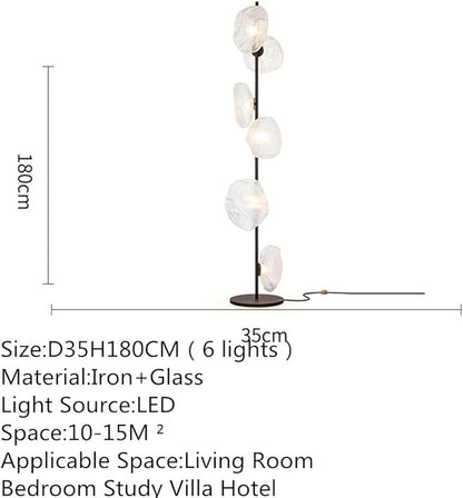 Nordic Modern Floor Lamp Fashion Luxury Family Iiving Room Bedroom Study Villa Hotel LED Creativity Decorative Standing Light (Style 109)