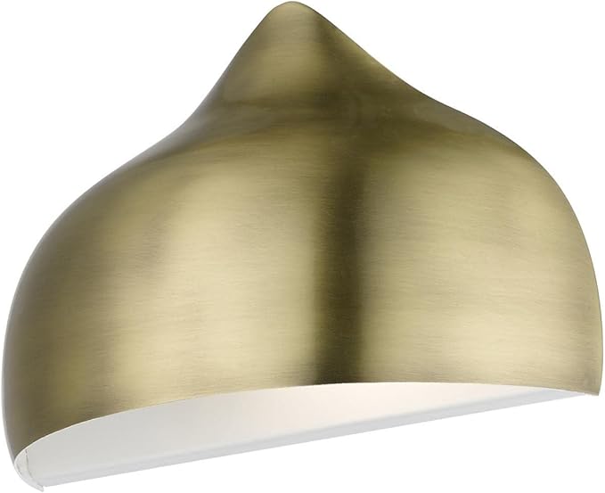 Livex Lighting, 40987-01, Amador, Half Moon Sconce, Antique Brass