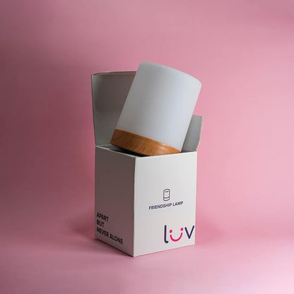 LuvLink Friendship Lamp v2.0 - Long Distance WiFi Touch Lamps for Couples, Friends & Family | Stay Connected from Anywhere – Easy App Setup – No Subscription (Single)