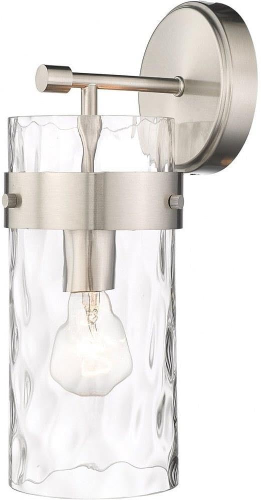Z-Lite 3035-1SS-BN Fontaine Wall Sconce, 1-Light 60 Watts, Brushed Nickel