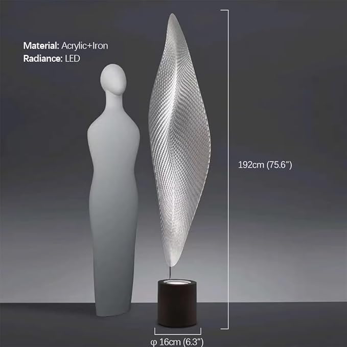 Nordic Modern Floor Lamp Fashion Luxury Family Iiving Room Bedroom Study Villa Hotel LED Creativity Decorative Standing Light (Style 67 H192CM)