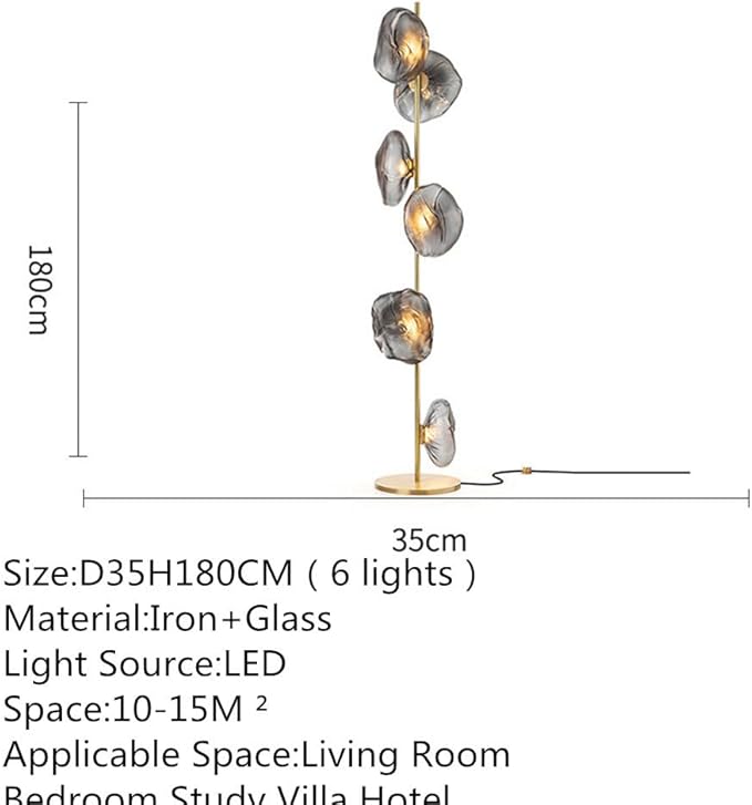Nordic Modern Floor Lamp Fashion Luxury Family Iiving Room Bedroom Study Villa Hotel LED Creativity Decorative Standing Light (Style 111)