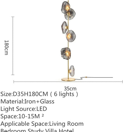 Nordic Modern Floor Lamp Fashion Luxury Family Iiving Room Bedroom Study Villa Hotel LED Creativity Decorative Standing Light (Style 111)