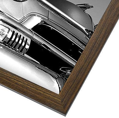 Americanflat 18x24 Poster Frame with Polished Plexiglass - Wide Picture Frames Made of Engineered Wood for Vertical or Horizontal Wall Display - Epic Collection - Mahogany