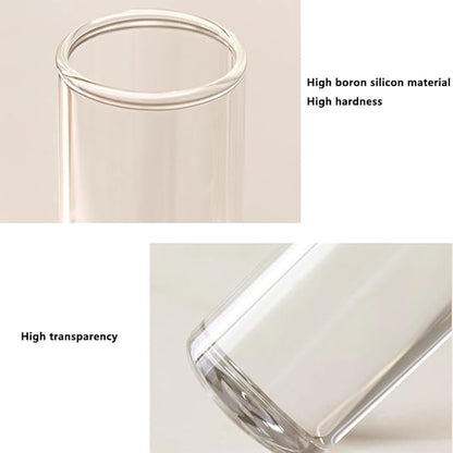 8PCS Test Tube Vases Decorative Glass Flower Vase Hinged Flower Vases Planter Flower Arranging Container Hydroponic Flower Holder Decor with 15PCS Hooks and 2PCS Brushes (VASES-B)