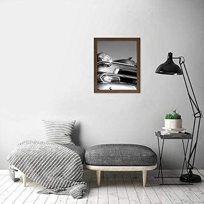Americanflat 18x24 Poster Frame with Polished Plexiglass - Wide Picture Frames Made of Engineered Wood for Vertical or Horizontal Wall Display - Epic Collection - Mahogany