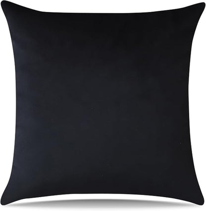 Artscope Luxury Velvet Pillow Covers Super Soft Decorative Square Throw Pillow Covers Case Cushion Covers for Sofa Couch Bedroom Car Decor 20x20 Inch Black