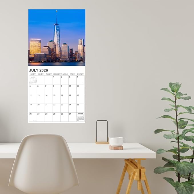 Calendar 2026 from January 2026 - December 2026, 12" x 24" Opened 12 Months Calendar, Full Page Months Thick & Sturdy Paper for Gift Perfect Calendar Organizing