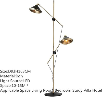 Nordic Modern Floor Lamp Fashion Luxury Family Iiving Room Bedroom Study Villa Hotel LED Creativity Decorative Standing Light (Style 117)