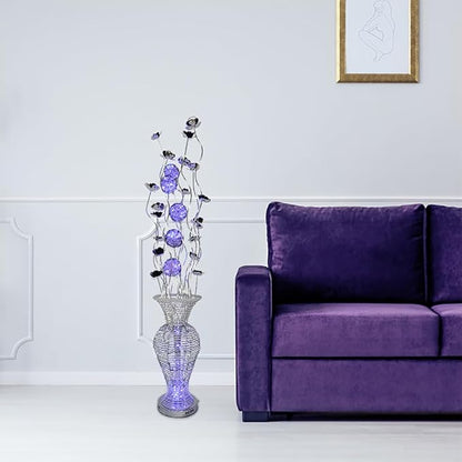 Nordic Modern Flower Floor Lamp Fashion Art Living Room Sofa Bedroom Wedding LED Originality Decorative Standing Light (Style 10)
