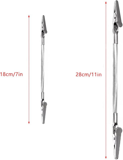 6 Pack Incense Holder Clips Flexible Double Ended Clips Clamp Arm Stand for Sticks Insence Stick Holder Ash Catcher with Removable Glass Incense Burner Citronella Incense Coils Camping Terrace