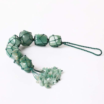 Healing Crystals Home Interior Decoration Car Hanging Ornaments Good Luck Home Decorn for Reiki Healing Good Luck Feng Shui Decorations (Green Aventurine)