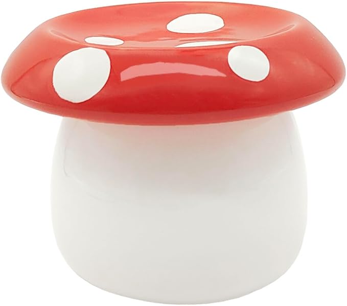 Mushroom Ring Holder Jewelry Tray Ceramic Trinket Dish Mushroom Room Decor for Necklace Earrings Ring Dish Mushroom Gifts for Women