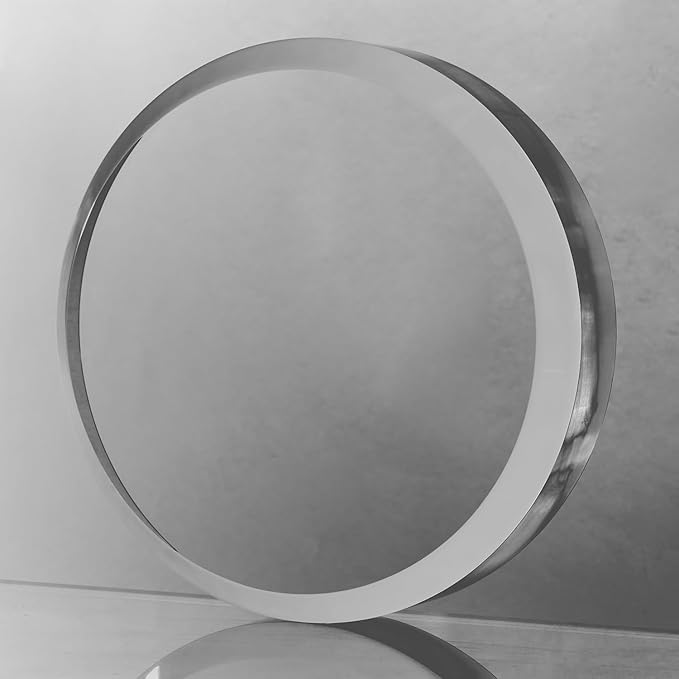 CiaoHER 2in Thickness Acrylic Disc Display Block Clear Polished Round Pedestal Stand Riser (9'' x 2'')