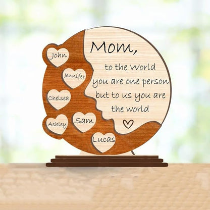 Personalized 3D Mother’S Day Laser-Cut Sign, Custom Mom Or Nana Name Display With Kids’ Names, Home Wall Decoration, Unique Digital File For Crafting Meaningful Gifts Doorsign_281125_SR6_13
