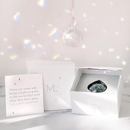 Memorialight Modern Grief Gift, 40mm Crystal Ornament Rainbow Maker, Unique Memorial Gifts for Loss of Family, Loved Ones, Miscarriage, Best for Funerals, Sympathy, Bereavement, Daily Remembrance