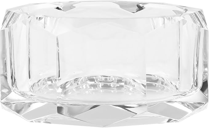 kitCom Crystal Candy Dish Hand-Cut Home Decorative Jewelry Box Candy Jar W 3.94" x H 1.97", Comes With Gift Box