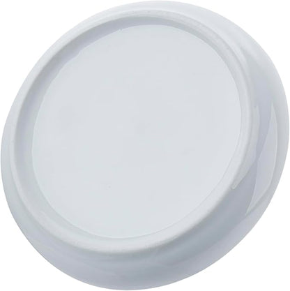 MyGift Decorative White Ceramic Ring Tray for Jewelry, Ring Cone and Trinket Tray with Raised Heart Design (Ceramic Aloe)