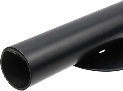 2 Pack Wall Mounted Flower Tube Metal Flower Vase with Sticker for Flower Display Decoration(Black)
