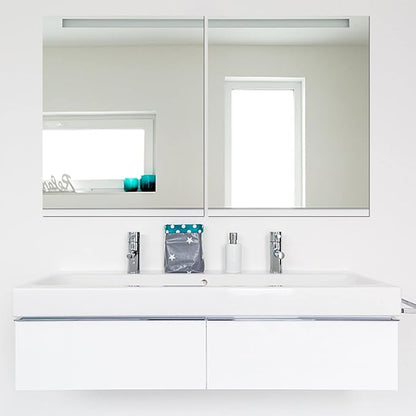 DARENYI A2 Acrylic Mirror Sheet for Wall, 16.5" x 23.2" Large Rectangular Mirror Tiles Frameless Wall Mounted Mirror Self-Adhesive Mirror Stickers for Vanity Bedroom Home Decor