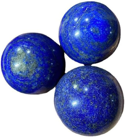 StoneStory Natural Lapis Lazuli Healing Crystal Sphere Ball for Reiki Balancing Meditation Energy Home and Office Decoration (6cm, Lapis Lazuli)