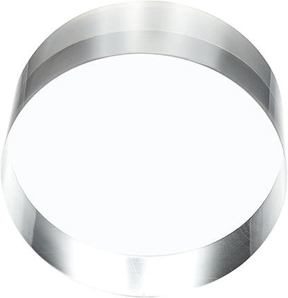 CiaoHER 2in Thickness 4in Diameter Acrylic Disc Display Block Clear Polished Round Pedestal Stand Riser 4" x 2", 1 Pack