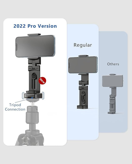 MiiKARE Travel Essentials Airplane Phone Holder, Universal Handsfree Phone Mount for Flying with 360 Degree Rotation, Travel Must Haves Phone Stand for Desk, Tray Table, Pro&Pro