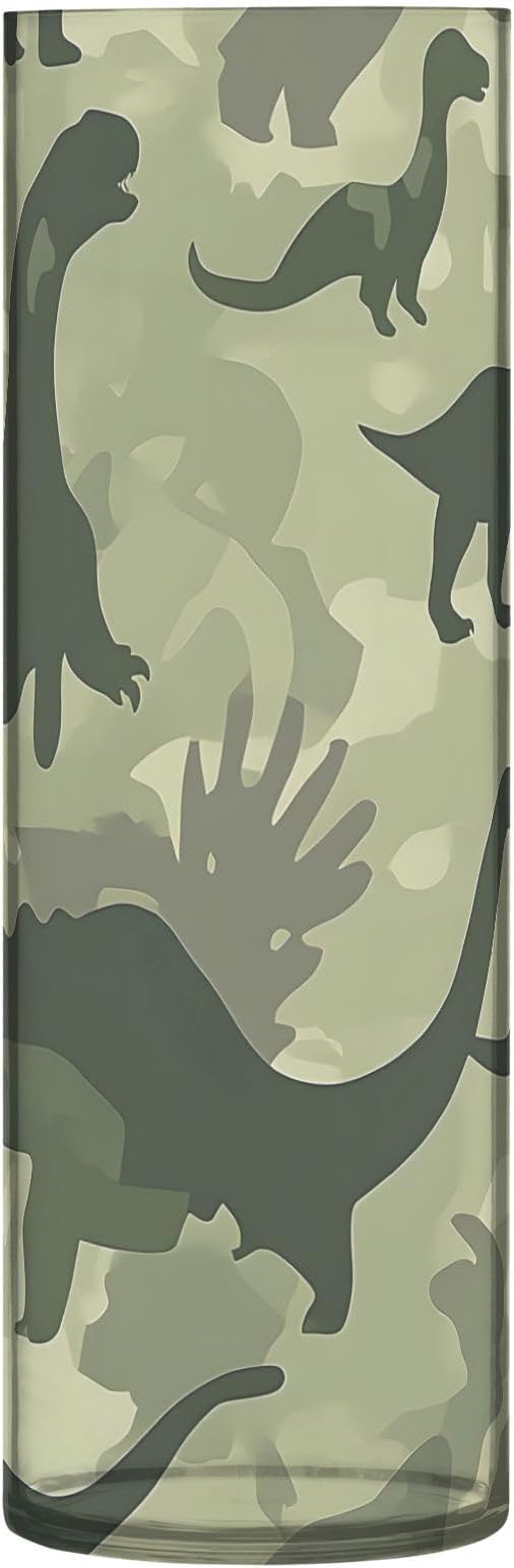 ALAZA Abstract Dinosaur Camouflage Pattern Flower Vases for Home Decor Kitchen Bedroom Living Room Bathroom Office Table Decorations