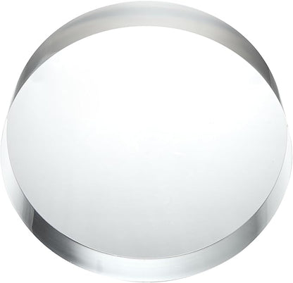 CiaoHER 2in Thickness 11in Diameter Acrylic Disc Display Block Clear Polished Round Pedestal Stand Riser 11" x 2", 1 Pack