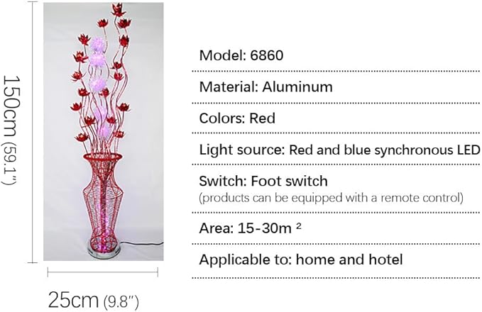 Nordic Modern Flower Floor Lamp Fashion Art Living Room Sofa Bedroom Wedding LED Originality Decorative Standing Light (Style 17)