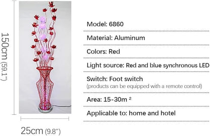Nordic Modern Flower Floor Lamp Fashion Art Living Room Sofa Bedroom Wedding LED Originality Decorative Standing Light (Style 17)