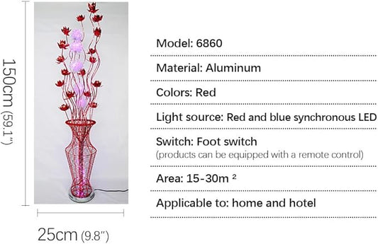 Nordic Modern Flower Floor Lamp Fashion Art Living Room Sofa Bedroom Wedding LED Originality Decorative Standing Light (Style 17)