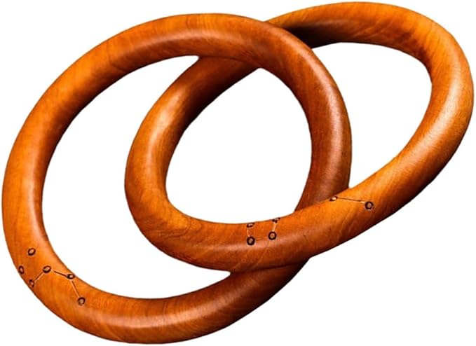 LIFKOME Wooden Link Chain Decor Minimalist Home Decor Jujube Wood Ornaments Bohemian Style