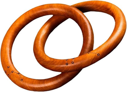 LIFKOME Wooden Link Chain Decor Minimalist Home Decor Jujube Wood Ornaments Bohemian Style