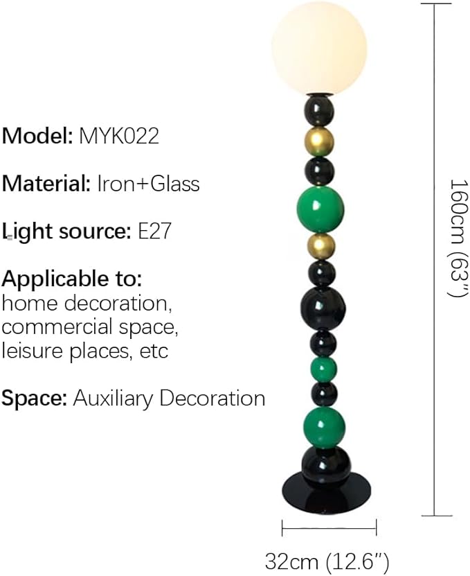 Nordic Modern Floor Lamp Fashion Luxury Family Iiving Room Bedroom Study Villa Hotel LED Creativity Decorative Standing Light (Style 73)
