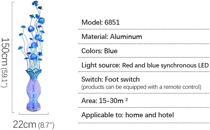 Nordic Modern Flower Floor Lamp Fashion Art Living Room Sofa Bedroom Wedding LED Originality Decorative Standing Light (Style 5)