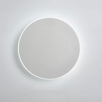 Modern Minimalist Wall Light White Round Disc Wall Sconce Metal Circular Stairwell Lighting LED Sconce for Living Room Bedroom 6000K White Light