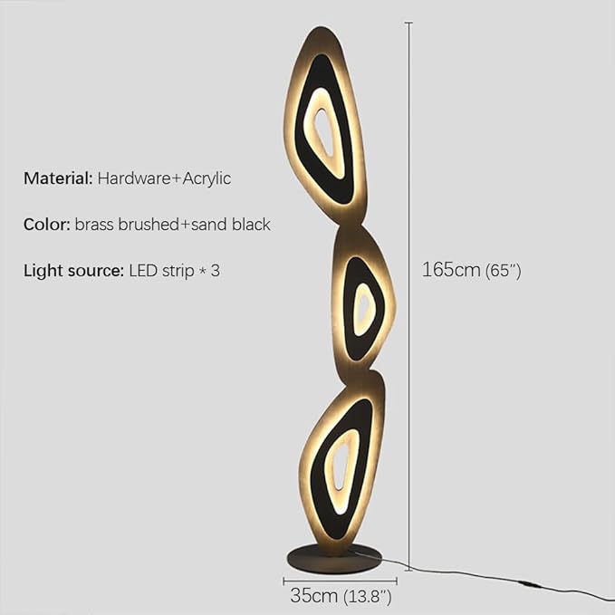Nordic Modern Floor Lamp Fashion Luxury Family Iiving Room Bedroom Study Villa Hotel LED Creativity Decorative Standing Light (Style 71)