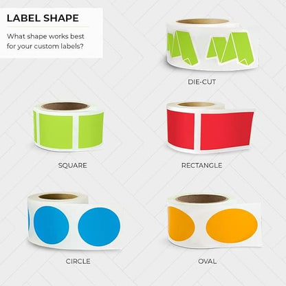 Custom Stickers Personalized Logo Sticker – Customized Business Labels with Any Design Name+ Image – Roll Packed – Fade Resistant,Multi Shapes,Sizes