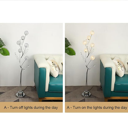 Nordic Modern Flower Floor Lamp Fashion Art Living Room Sofa Bedroom Wedding LED Originality Decorative Standing Light (Style 26)