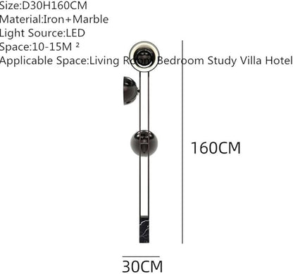 Nordic Modern Floor Lamp Fashion Luxury Family Iiving Room Bedroom Study Villa Hotel LED Creativity Decorative Standing Light (Style 101)