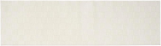 Revival Rugs Willow 2'7"x9' Machine Washable Runner Rug for Hallway Entryway - 100% Recycled Oeko-TEX Certified, Medium Pile, Beige, Cream